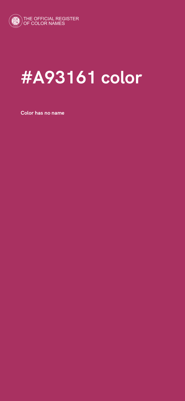 #A93161 color image