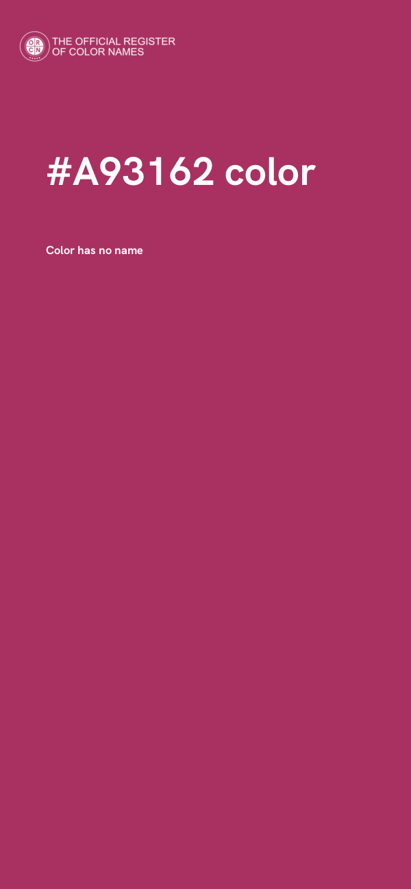 #A93162 color image