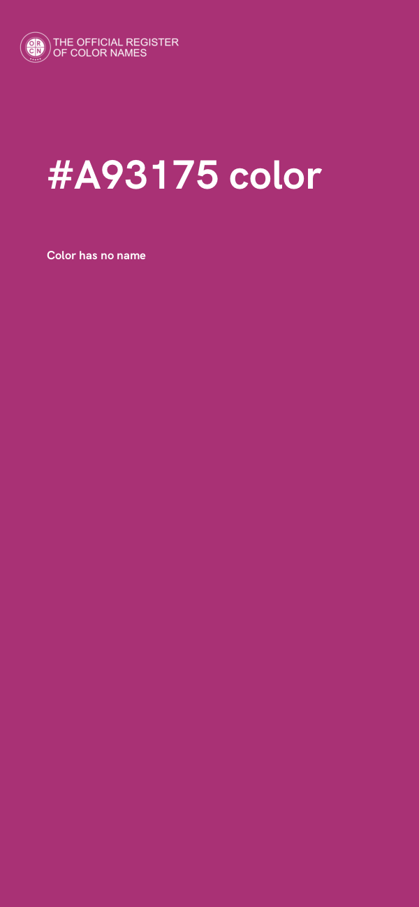 #A93175 color image