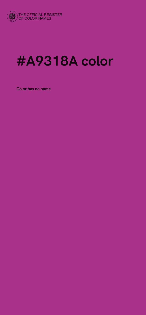 #A9318A color image