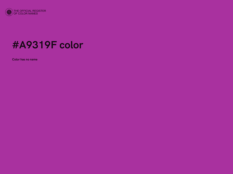 #A9319F color image