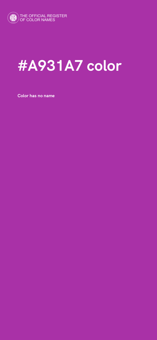 #A931A7 color image