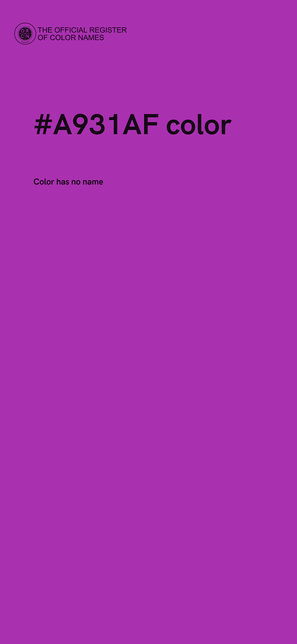 #A931AF color image