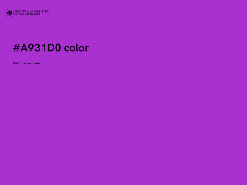 #A931D0 color image