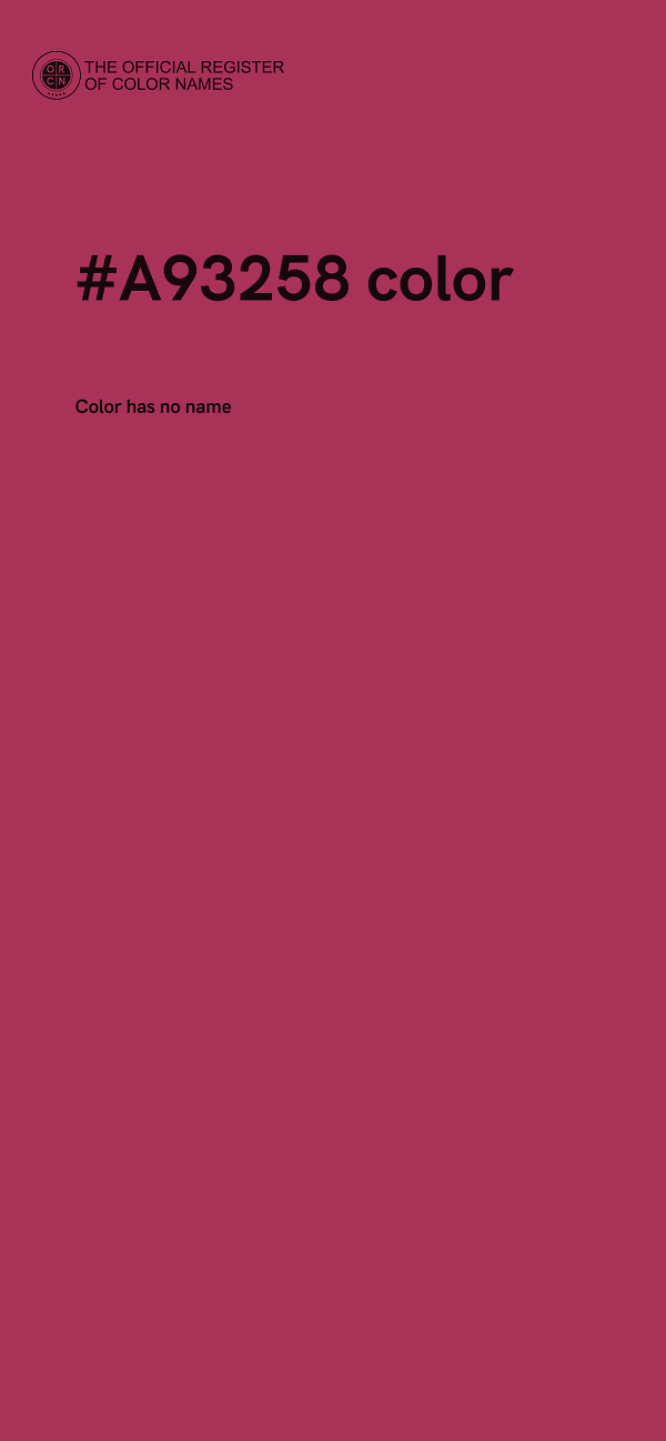 #A93258 color image