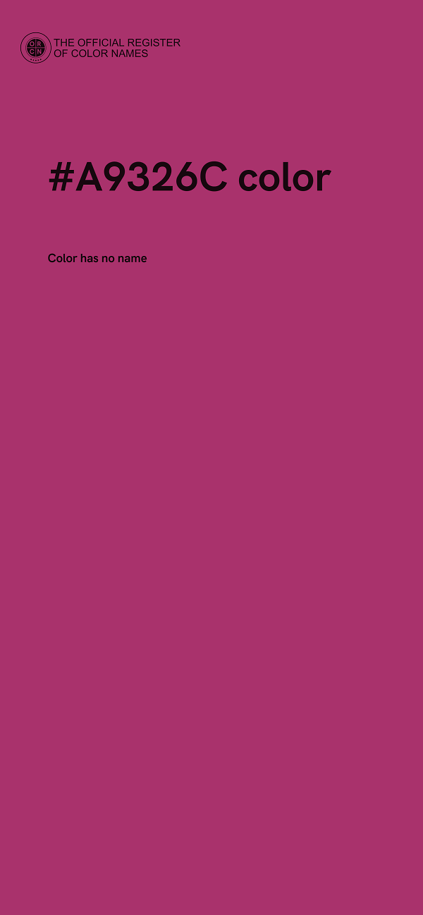 #A9326C color image