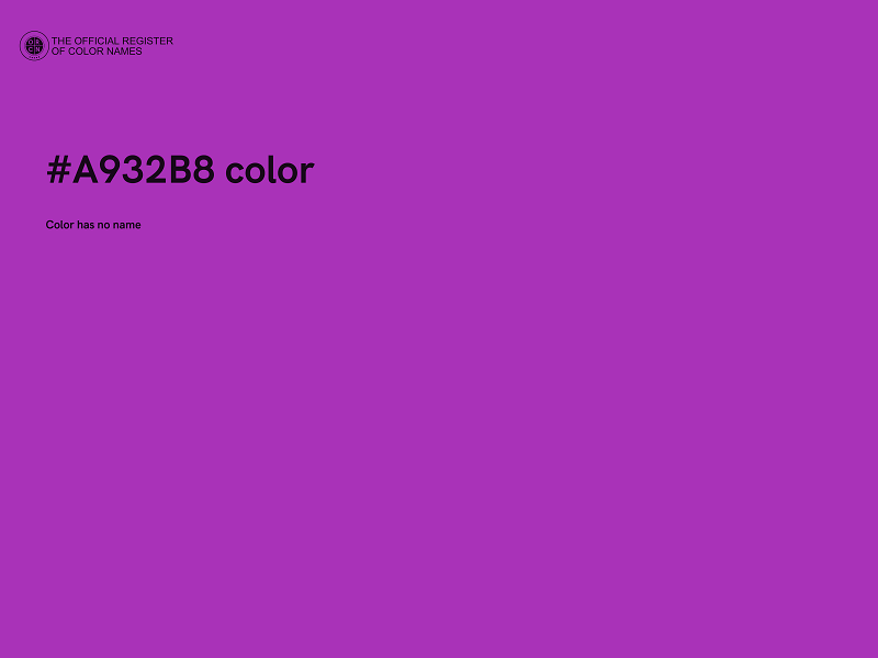 #A932B8 color image