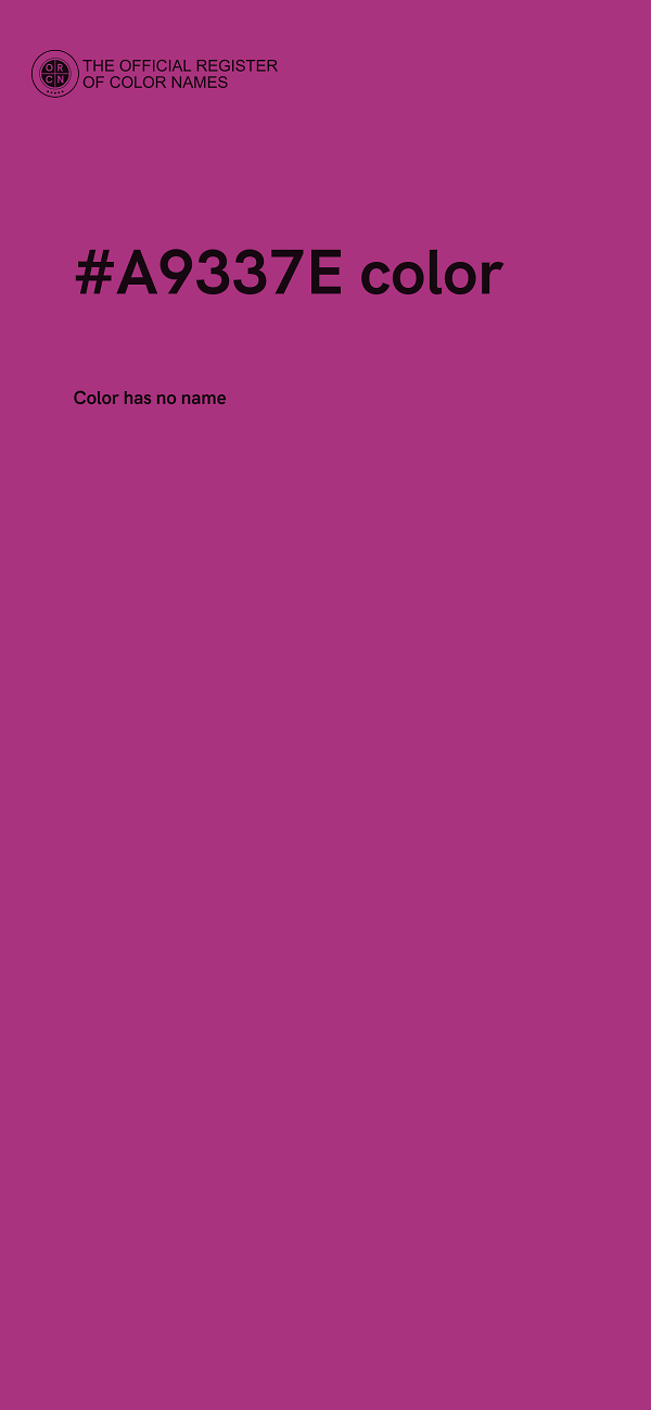 #A9337E color image