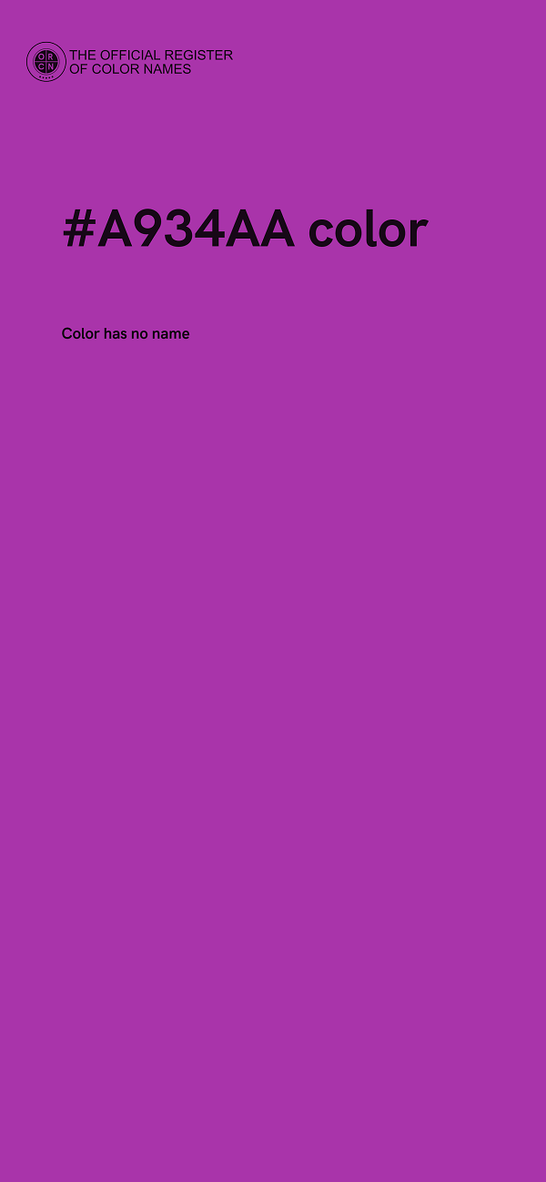 #A934AA color image
