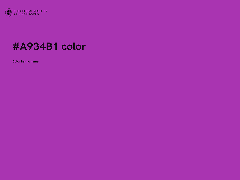 #A934B1 color image