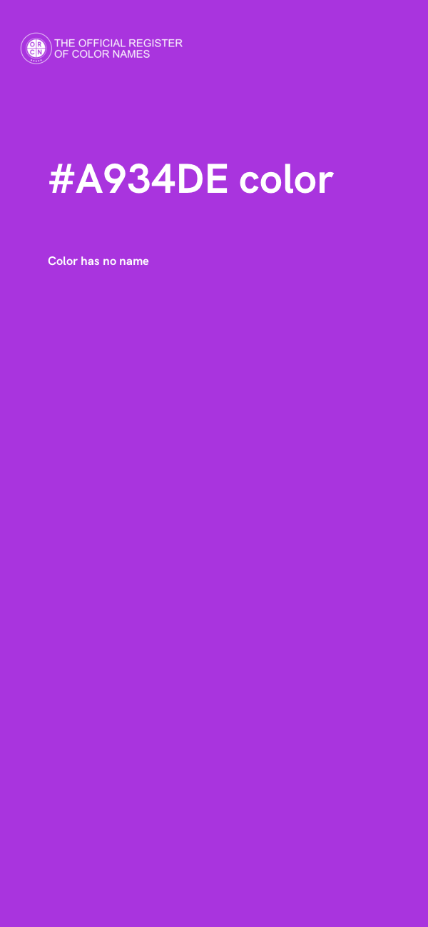 #A934DE color image