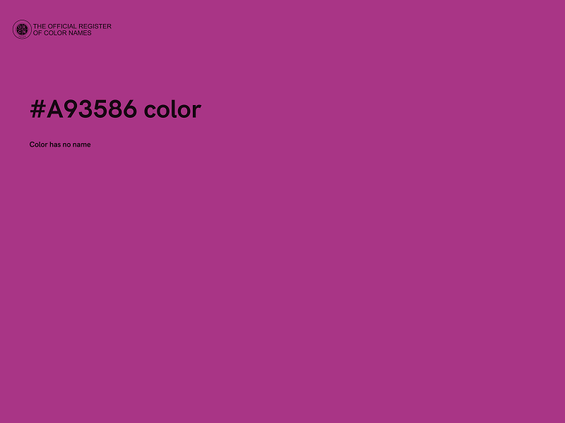 #A93586 color image