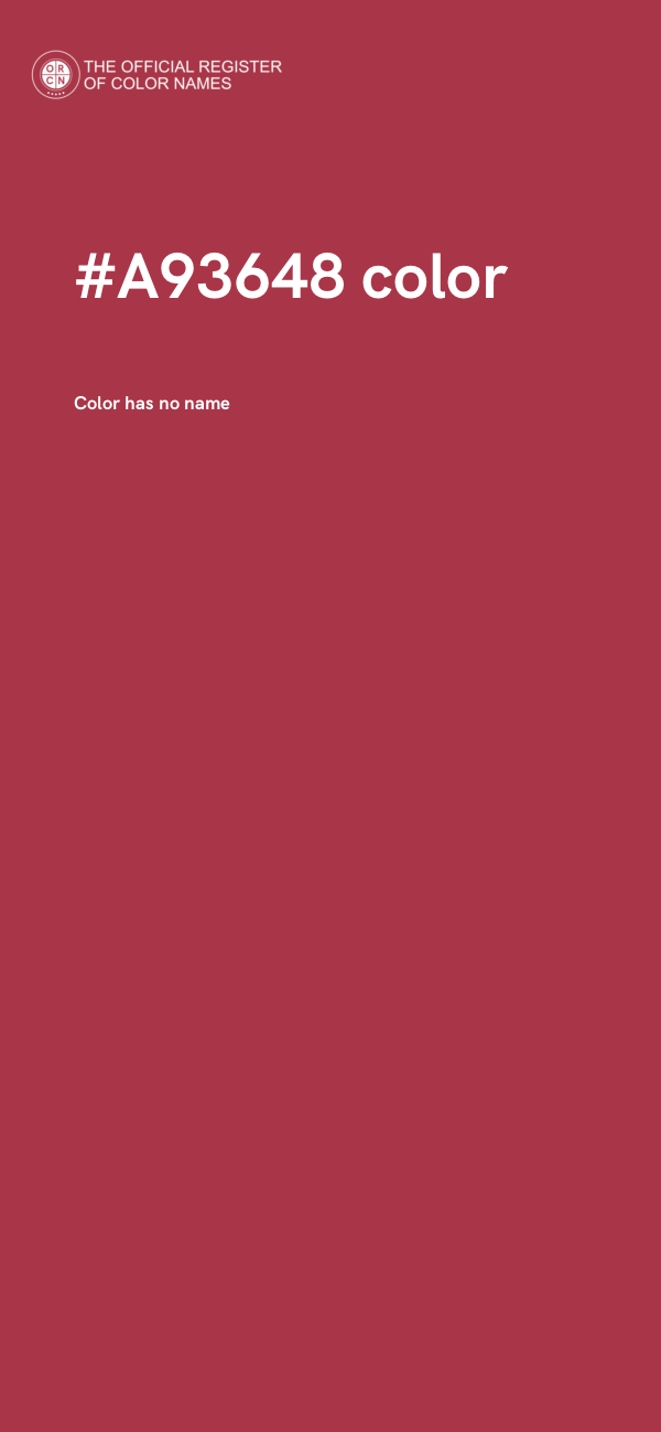 #A93648 color image