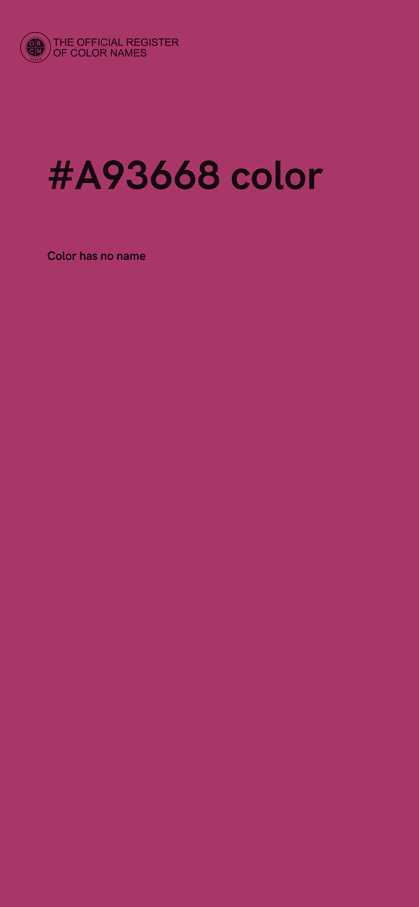 #A93668 color image