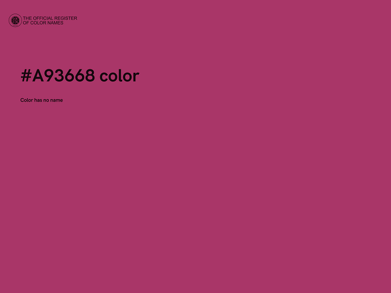 #A93668 color image