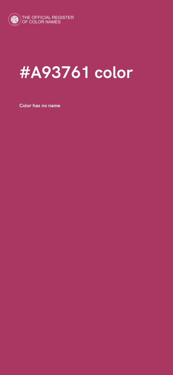 #A93761 color image