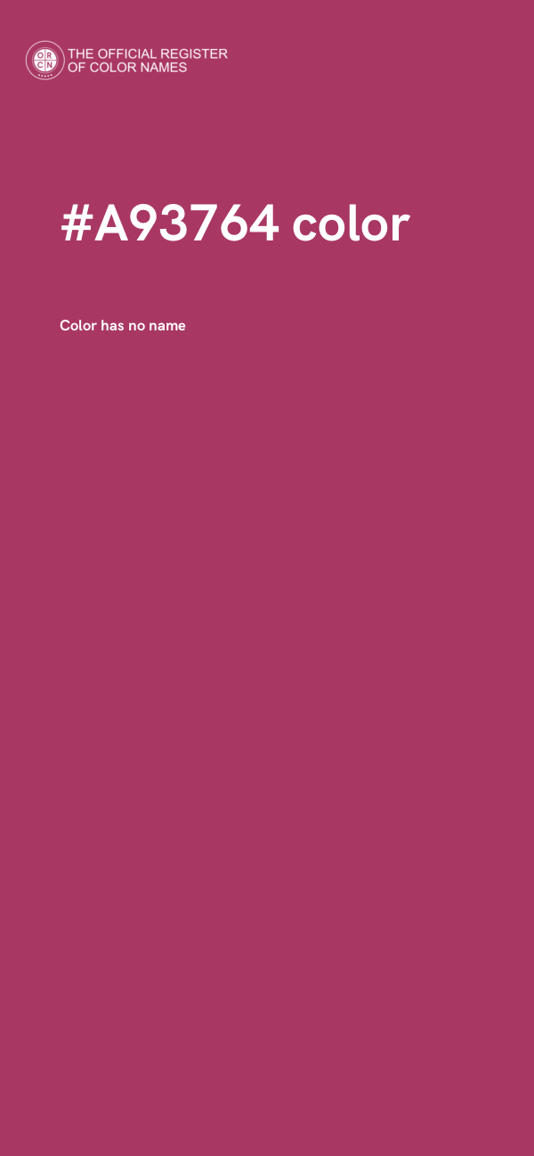 #A93764 color image