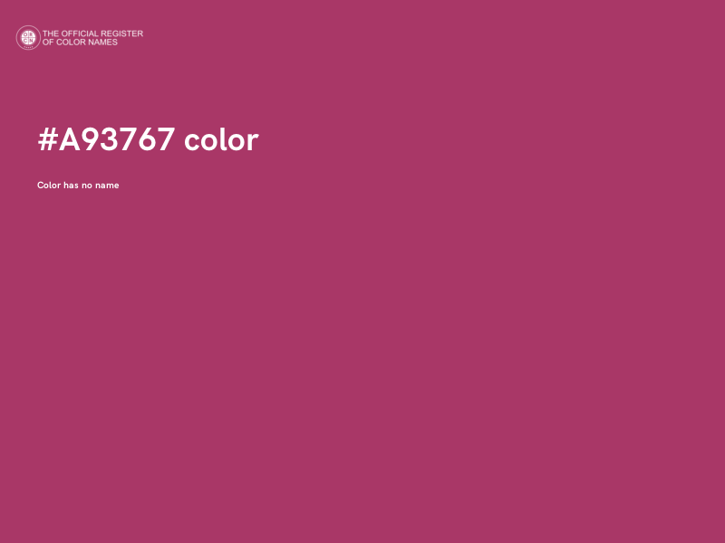 #A93767 color image