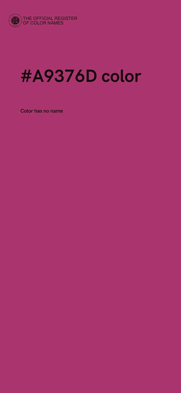 #A9376D color image