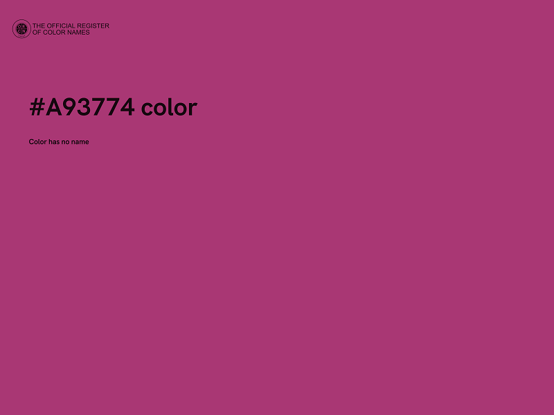 #A93774 color image