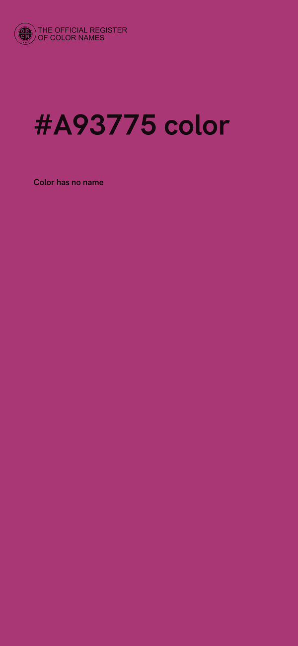 #A93775 color image
