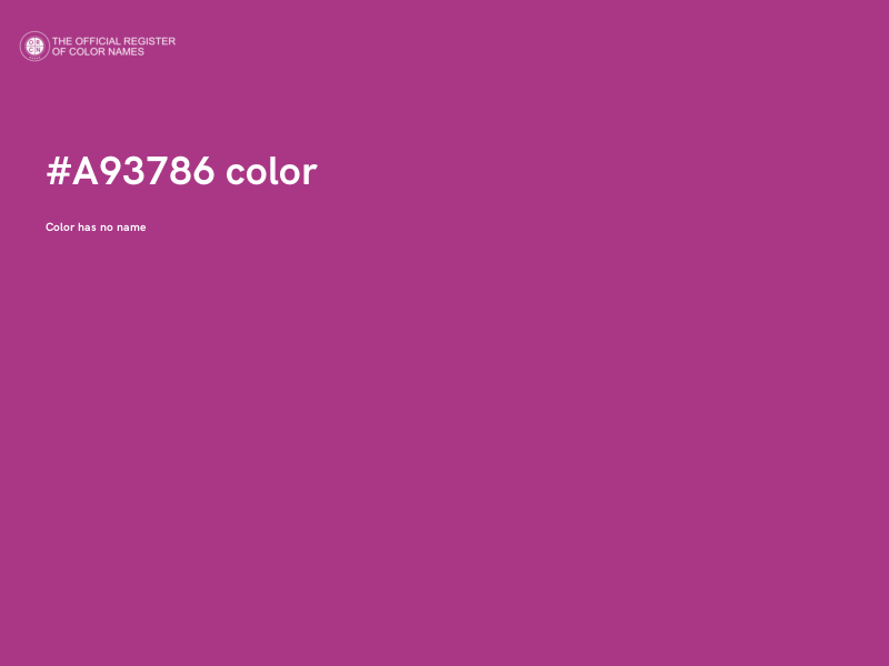 #A93786 color image