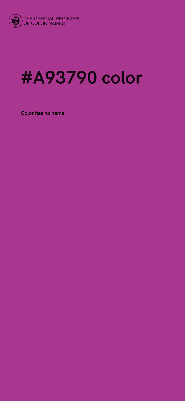 #A93790 color image