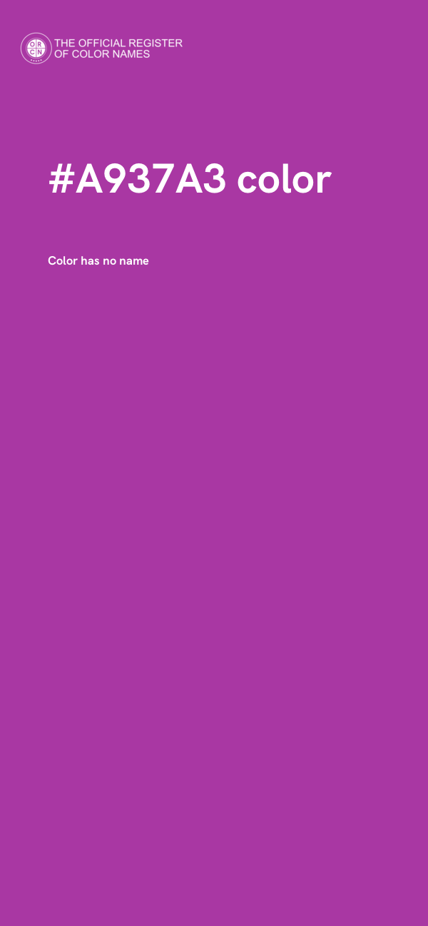 #A937A3 color image