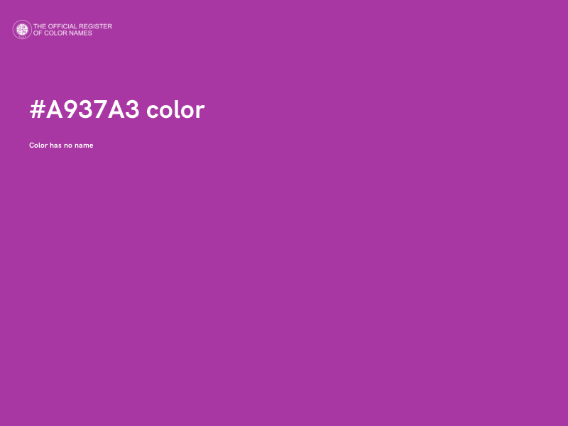 #A937A3 color image