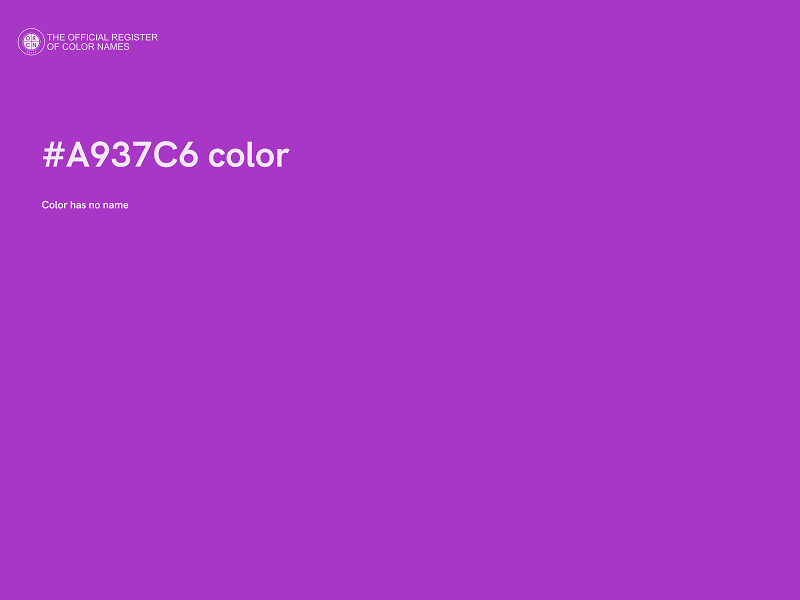 #A937C6 color image