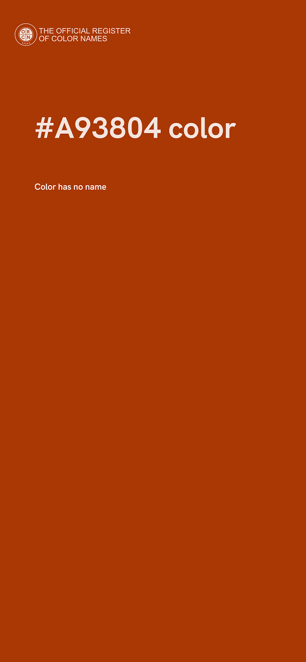 #A93804 color image