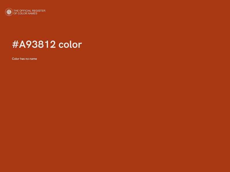 #A93812 color image