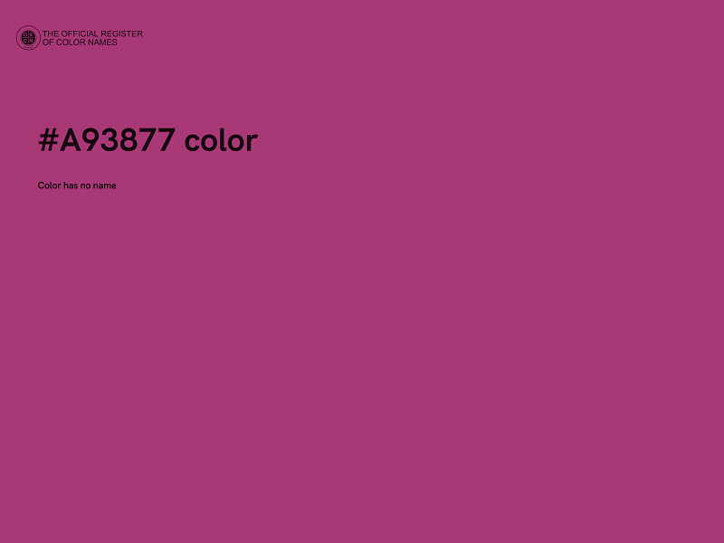 #A93877 color image