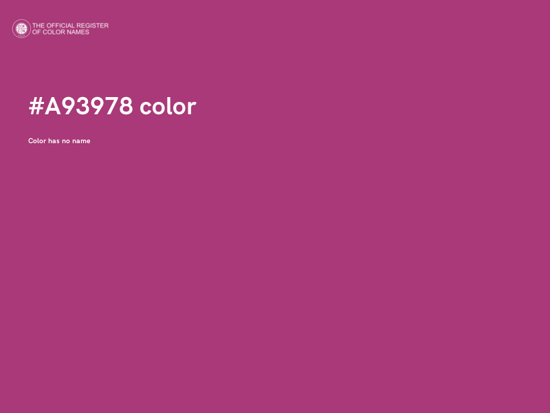 #A93978 color image