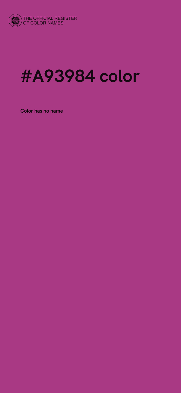#A93984 color image