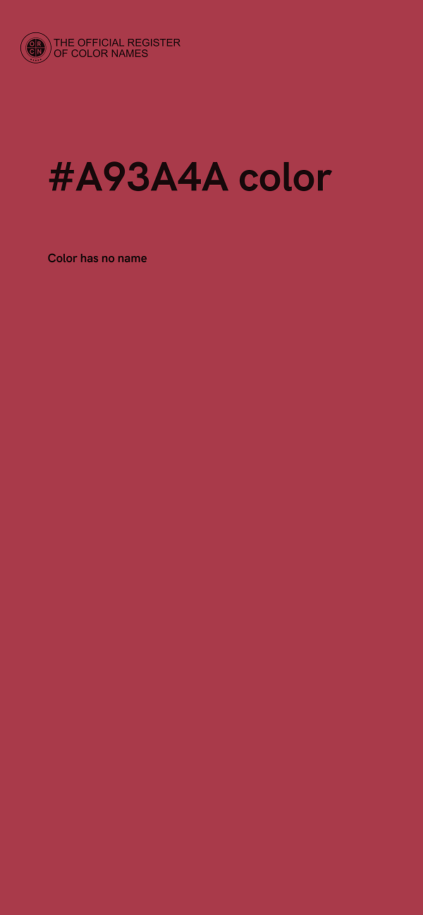 #A93A4A color image