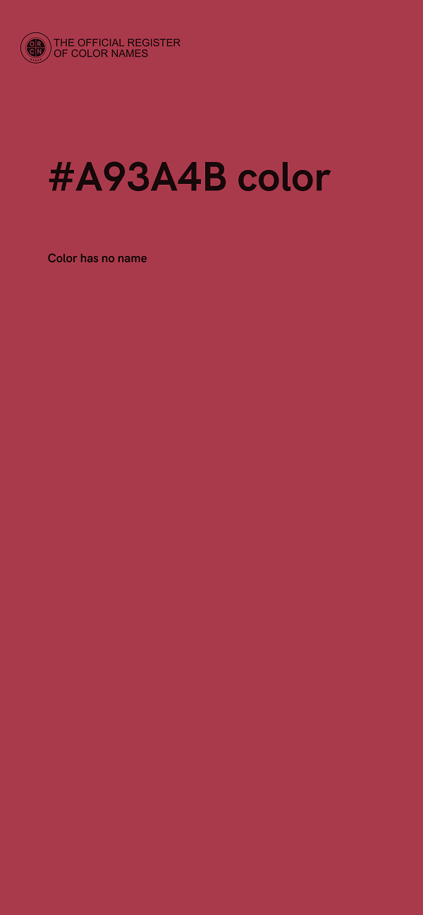 #A93A4B color image