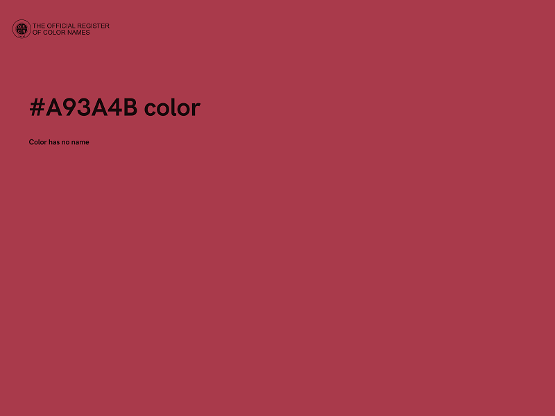 #A93A4B color image