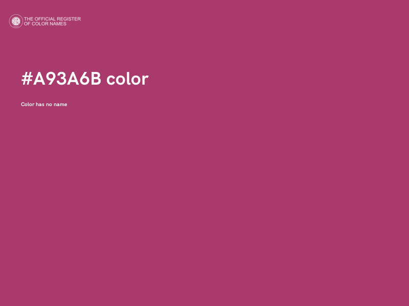 #A93A6B color image