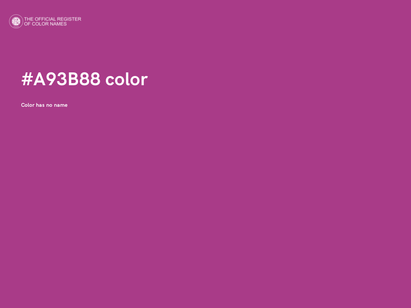 #A93B88 color image