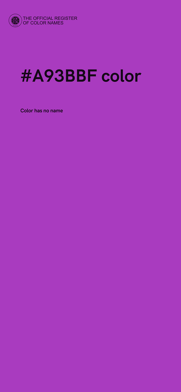 #A93BBF color image