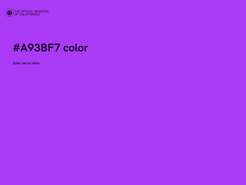 #A93BF7 color image