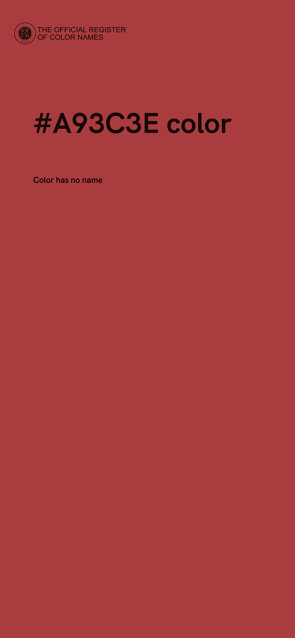 #A93C3E color image