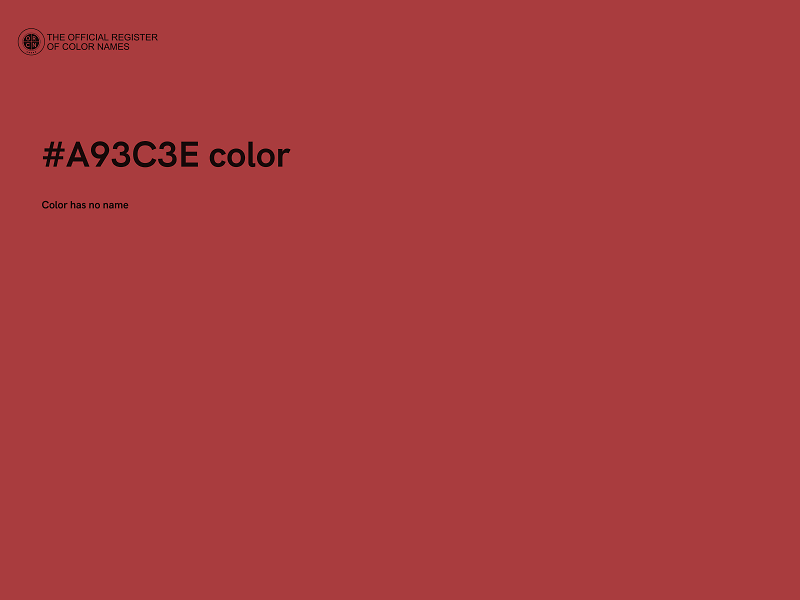 #A93C3E color image