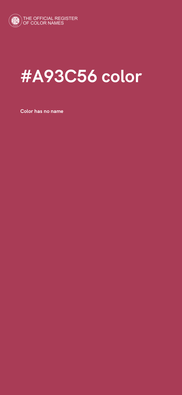 #A93C56 color image