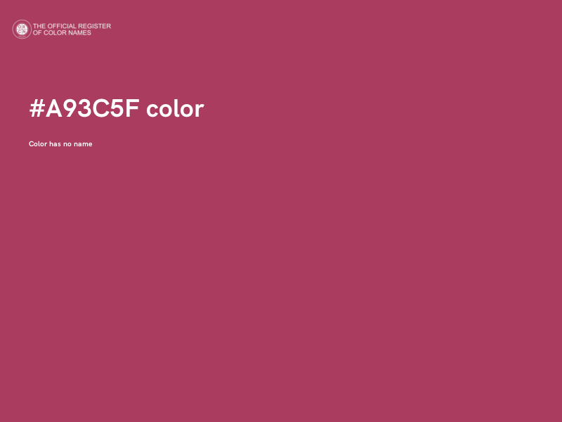 #A93C5F color image