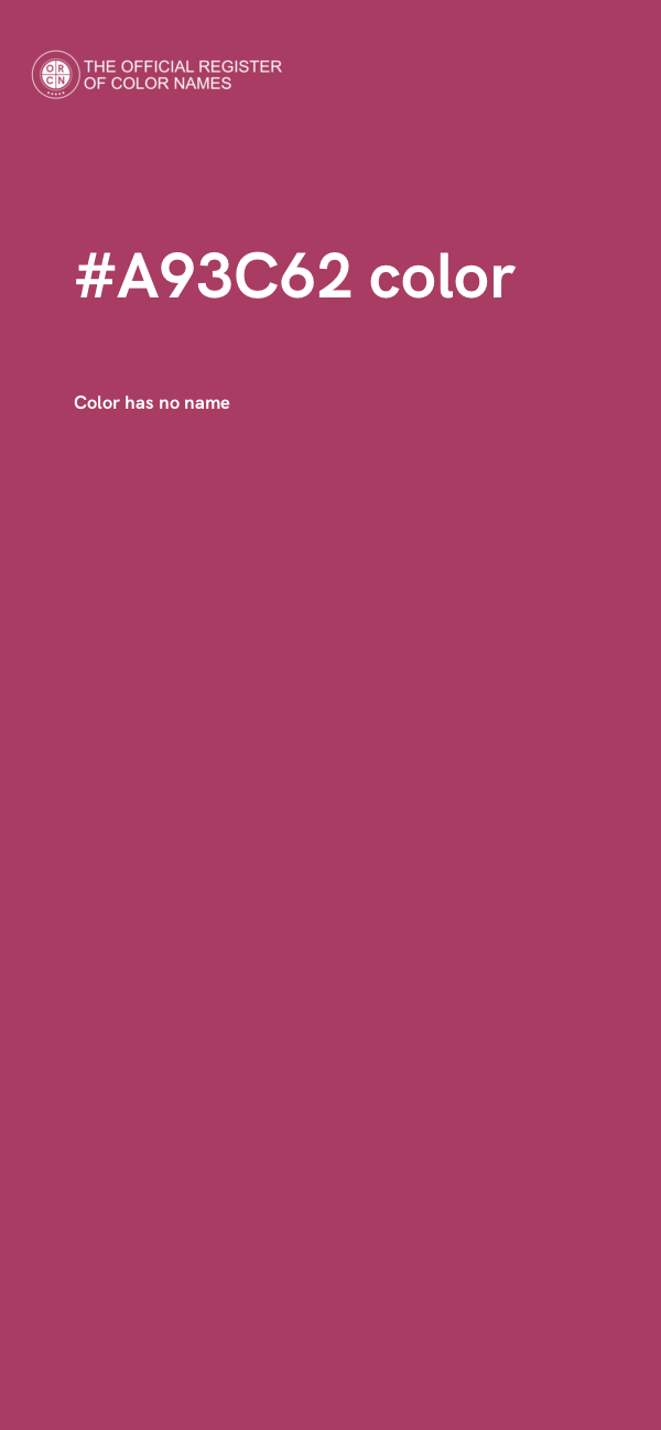 #A93C62 color image
