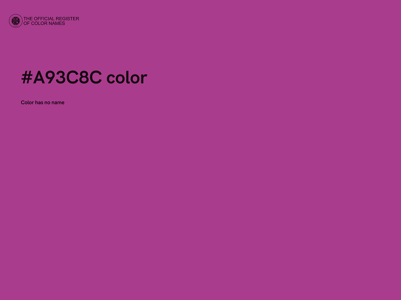 #A93C8C color image