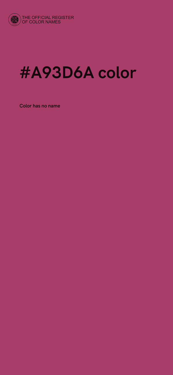 #A93D6A color image