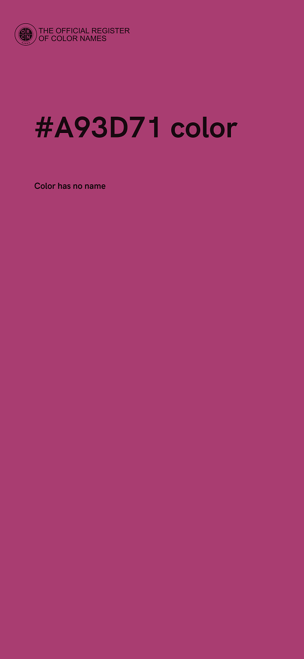 #A93D71 color image
